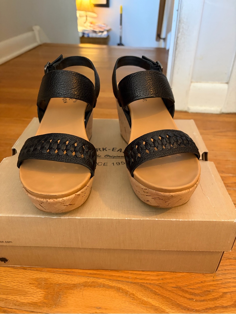 Kork-Ease Austin Braid Wedge Sandals - 8 - Picture 2 of 8